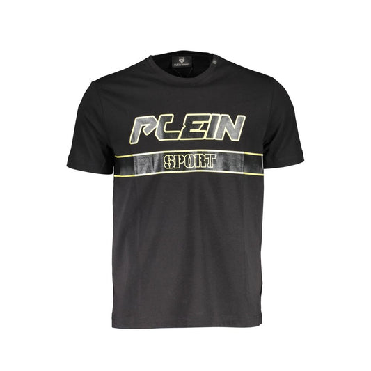 Plein Sport Black Cotton Men T-Shirt