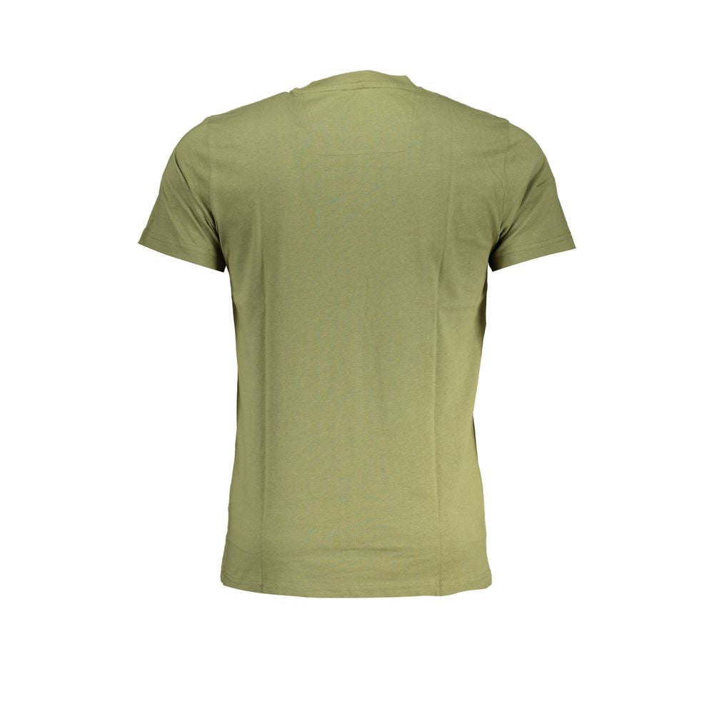 Cavalli Class Green Cotton T-Shirt – Bold Streetwear Statement