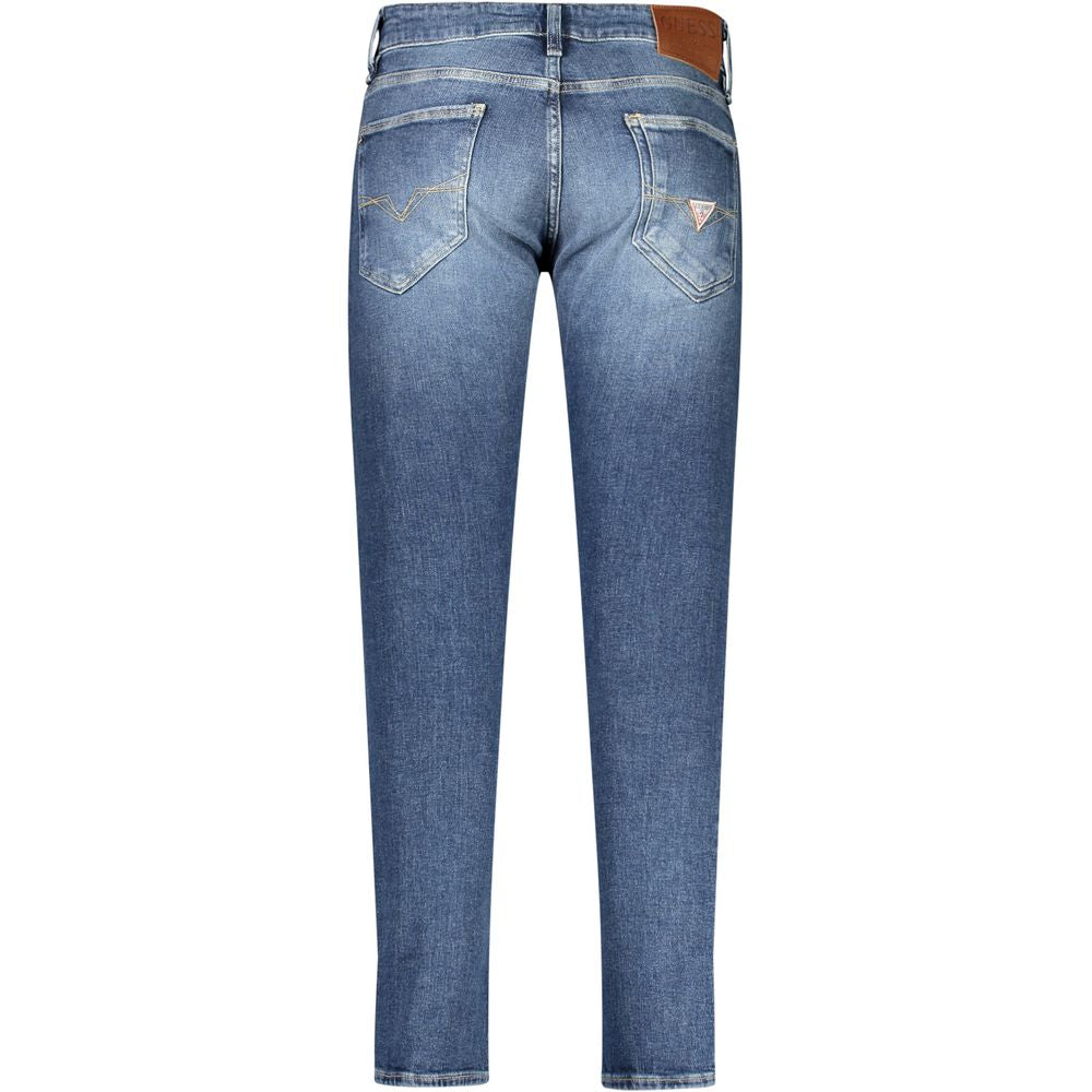 Guess Jeans Blue Cotton Skinny Jeans
