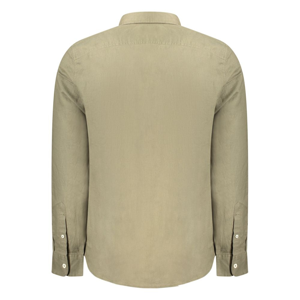 Timberland Green Cotton Long Sleeved Shirt