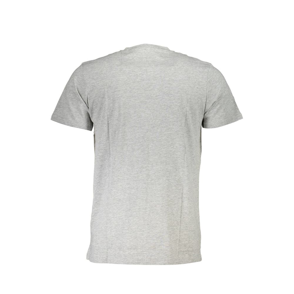 Cavalli Class Grey Cotton Men T-Shirt