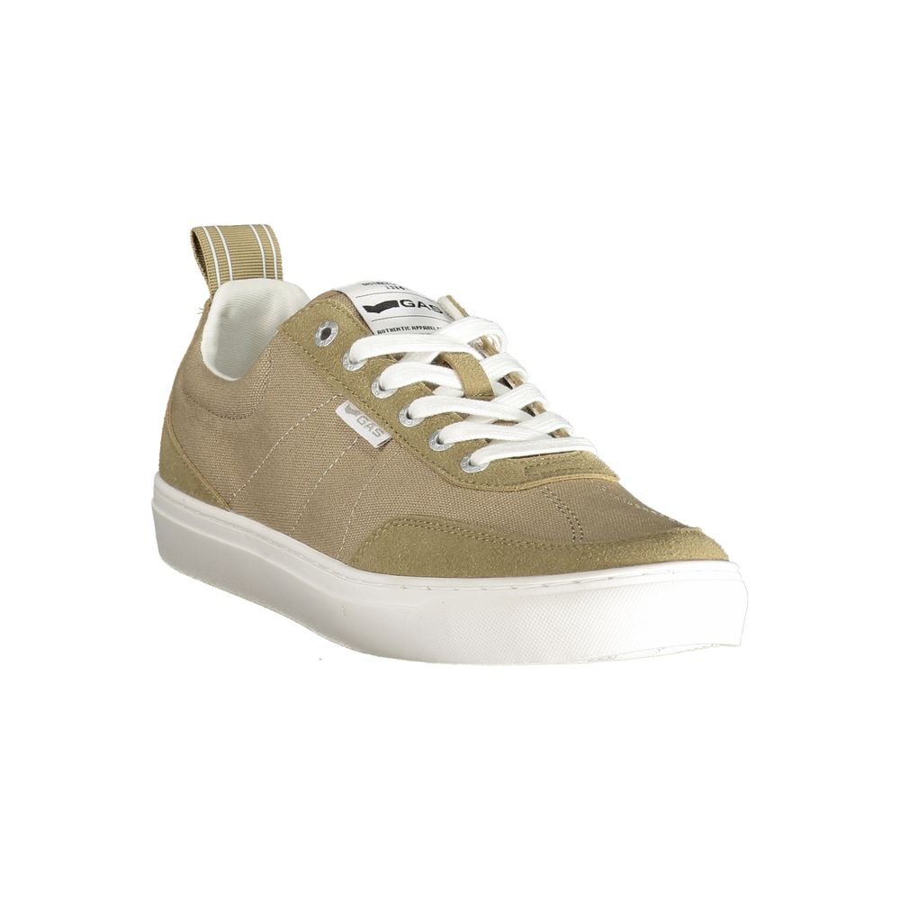 Gas Beige Polyester Men Sneaker - Hancock Low Mix