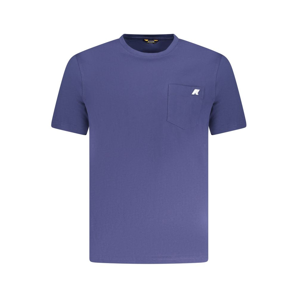 K-WAY Blue Cotton T-Shirt for Casual Comfort