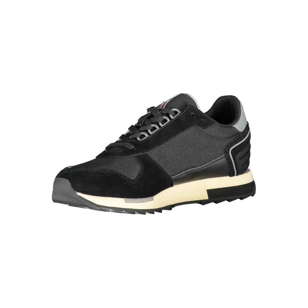 Napapijri Black Contrast Lace Sneakers for Men & Women