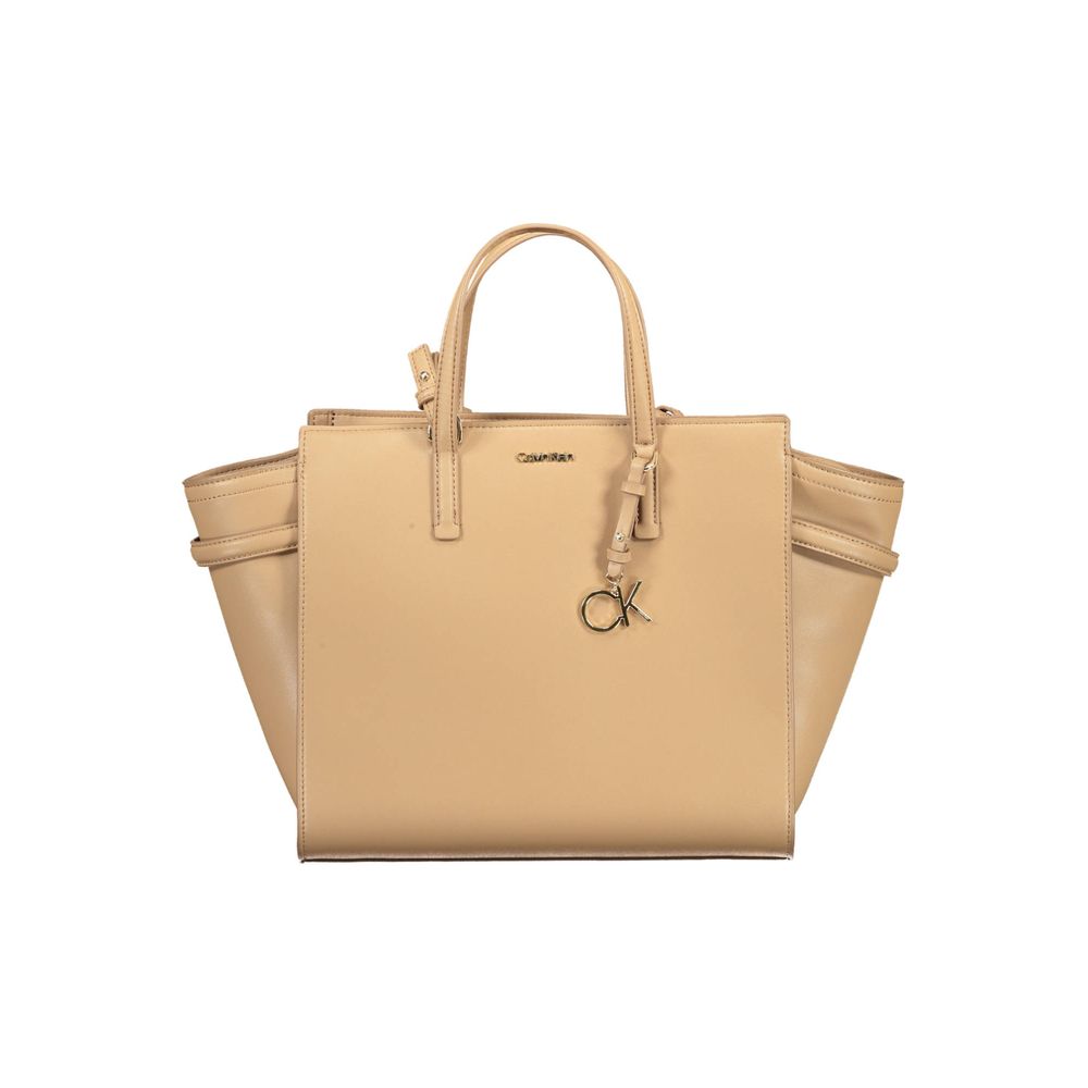 Calvin Klein Beige Women Handbag - Effortless Sophistication