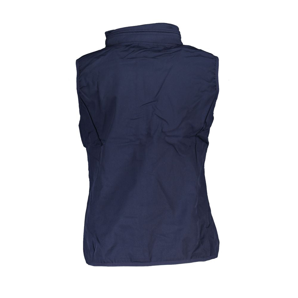 Scuola Nautica Blue Polyester Sleeveless Jacket & Coat