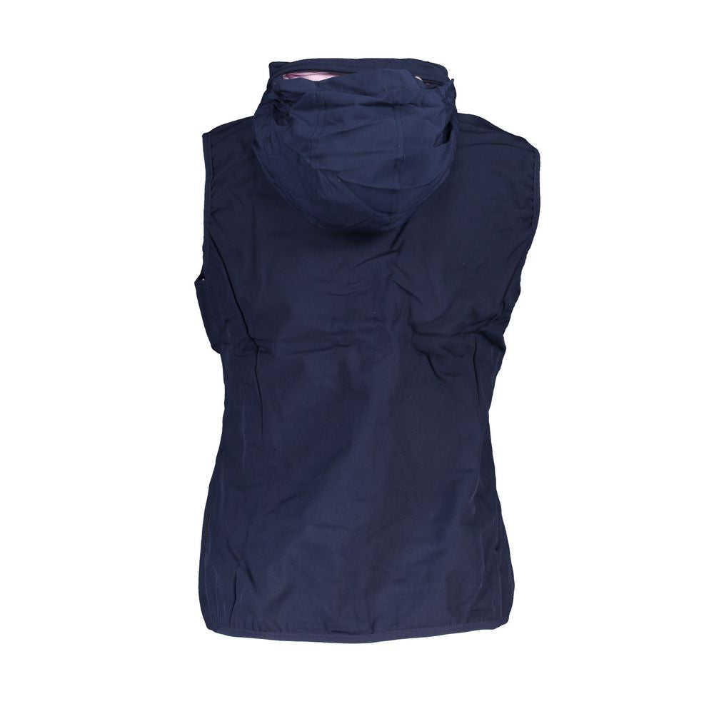 Scuola Nautica Blue Polyester Sleeveless Jacket & Coat