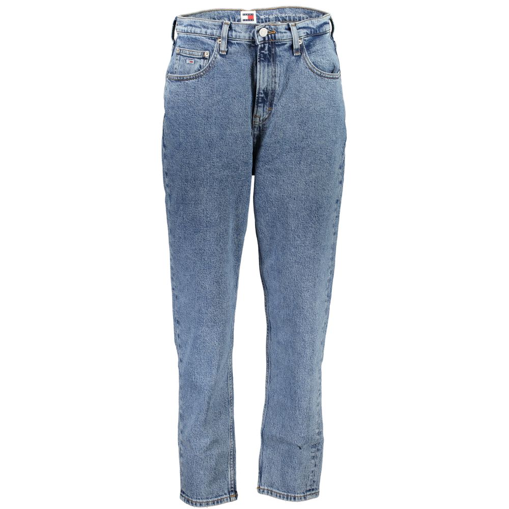 Tommy Hilfiger Blue Cotton MOM Jeans