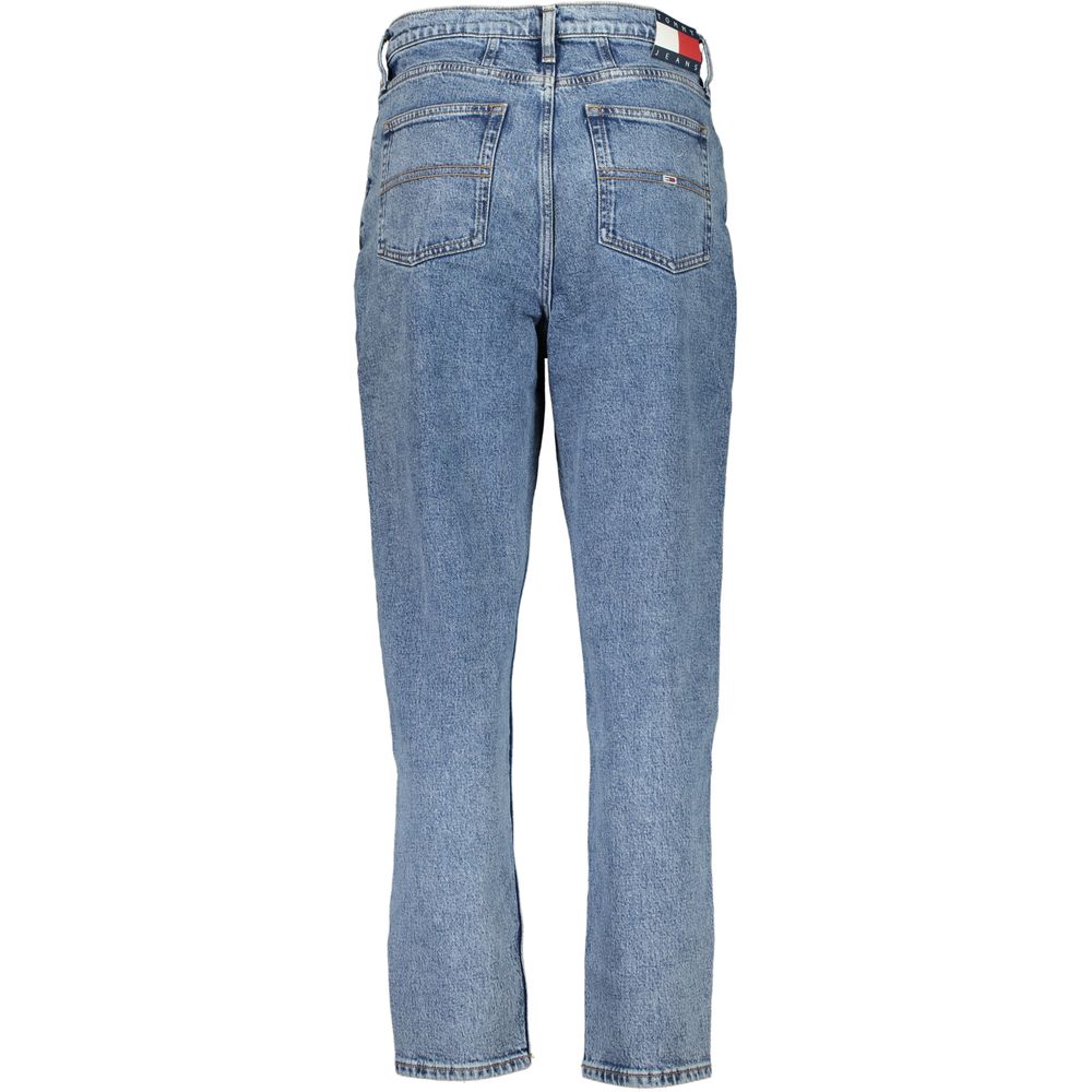 Tommy Hilfiger Blue Cotton MOM Jeans