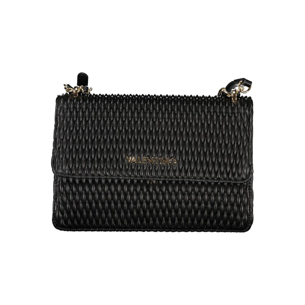 Mario Valentino Black Polyethylene Handbag with Chain Strap