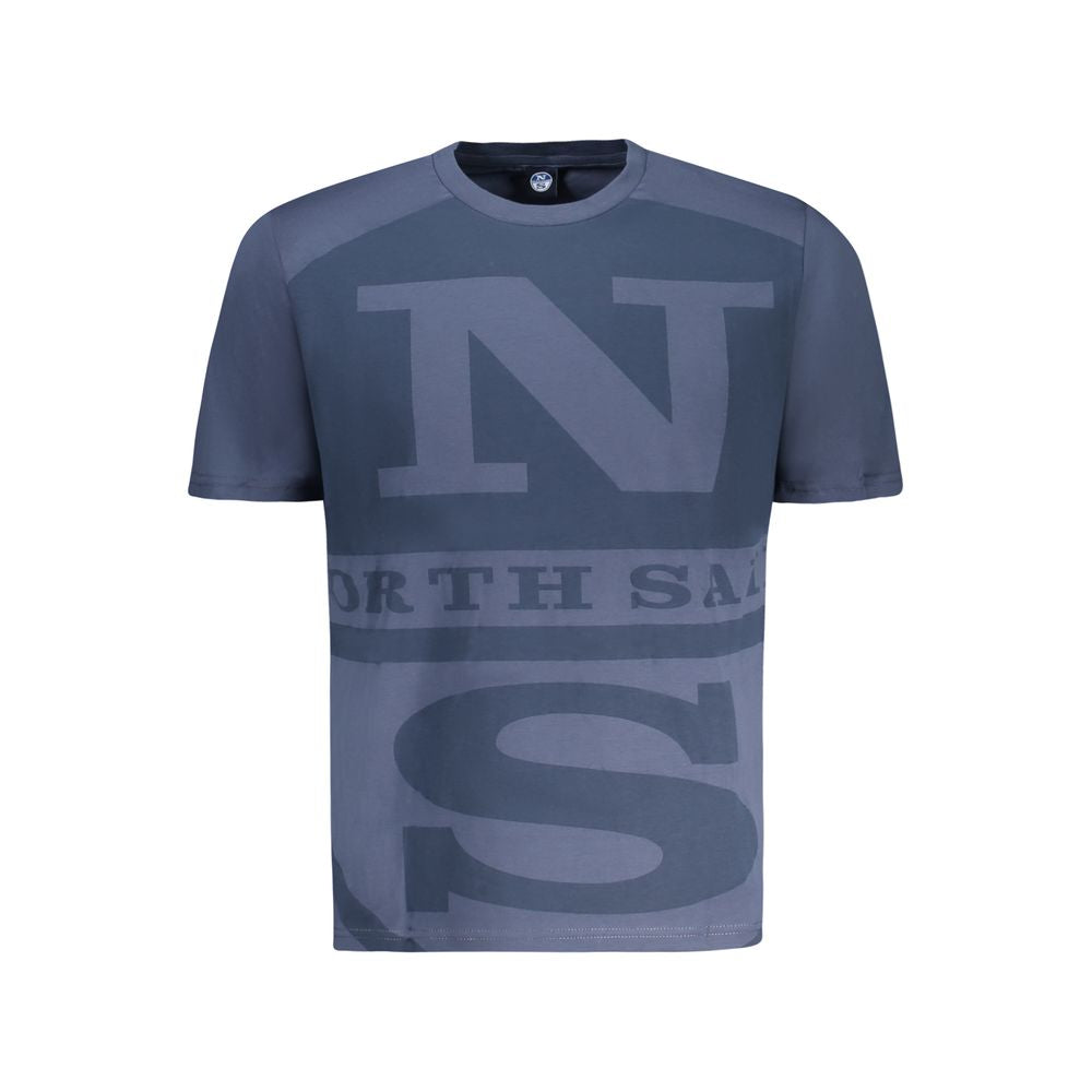 North Sails Blue Cotton Men T-Shirt - Stylish and Comfortable Casual Wear