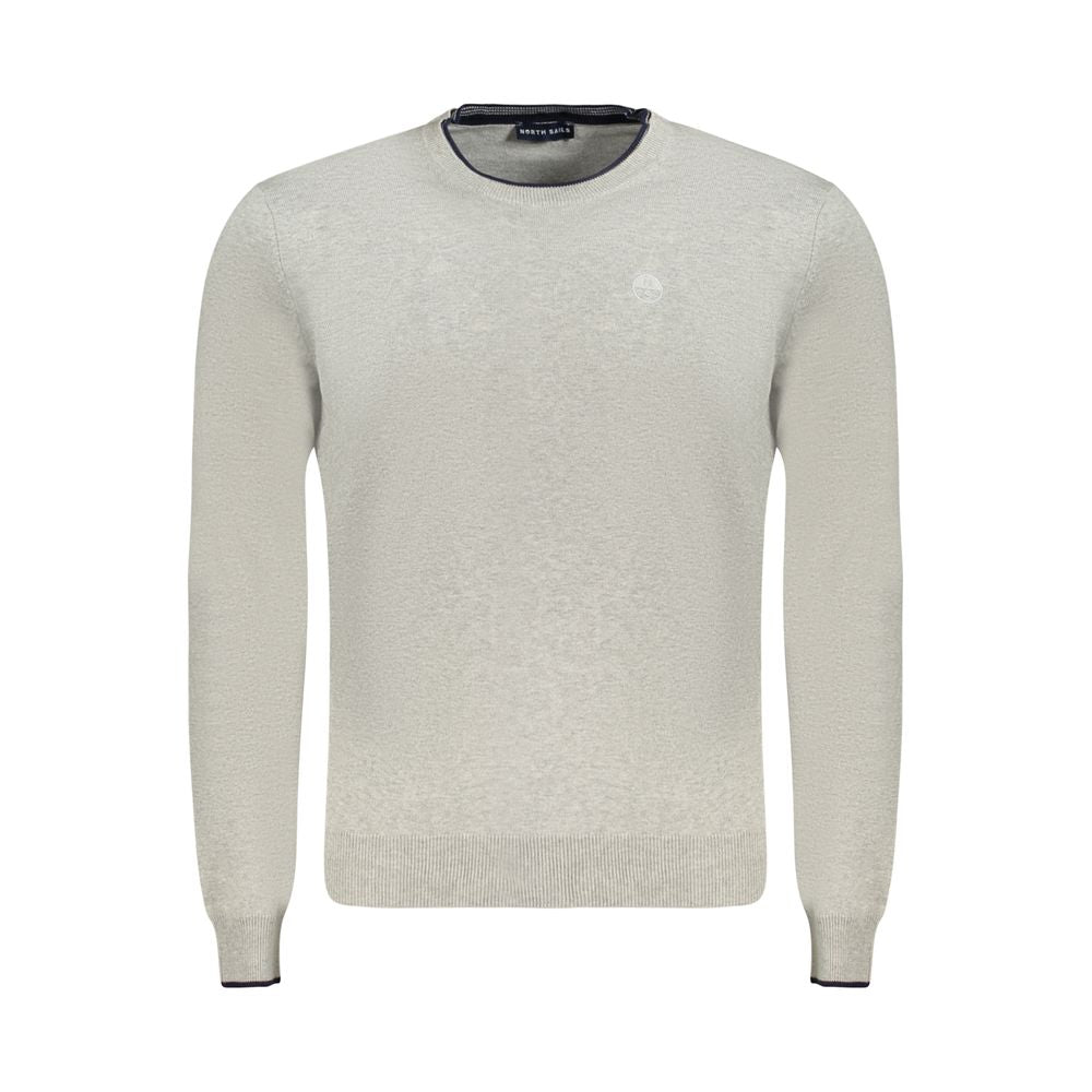 North Sails Grey Cotton Men Sweater