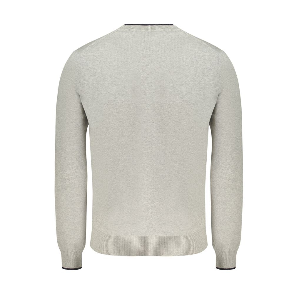 North Sails Grey Cotton Men Sweater