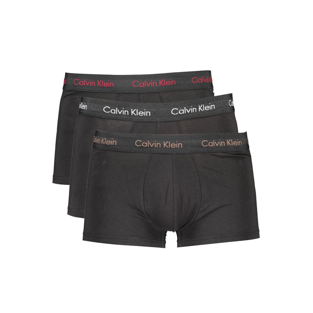 Calvin Klein Black Cotton Men's Boxer Briefs Tri-Pack
