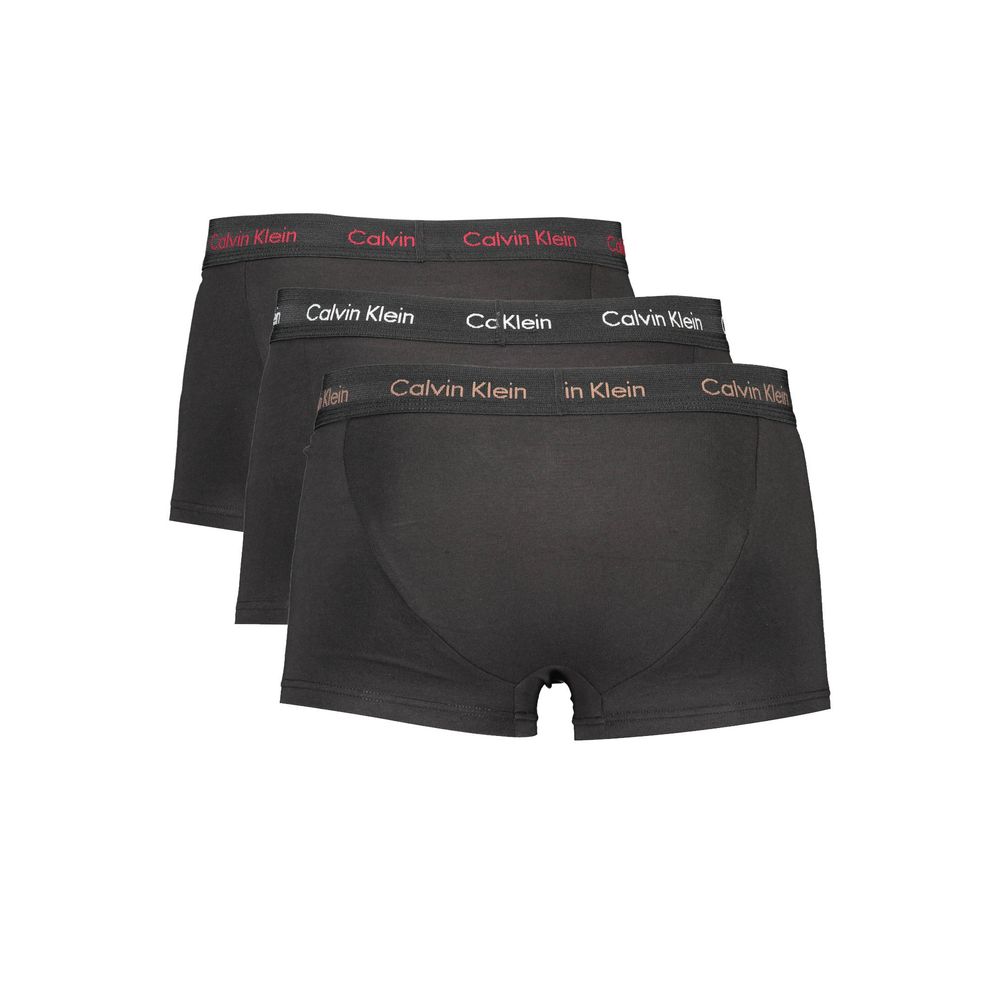 Calvin Klein Black Cotton Men's Boxer Briefs Tri-Pack