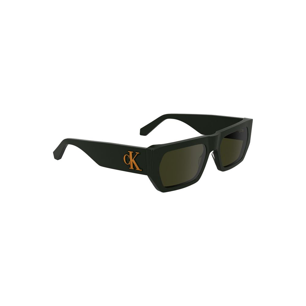Calvin Klein Green Haircalf Men Sunglasses – Stylish & Sustainable