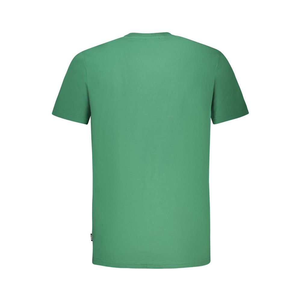 Fila Green Cotton T-Shirt - Unisex Short Sleeve Crew Neck