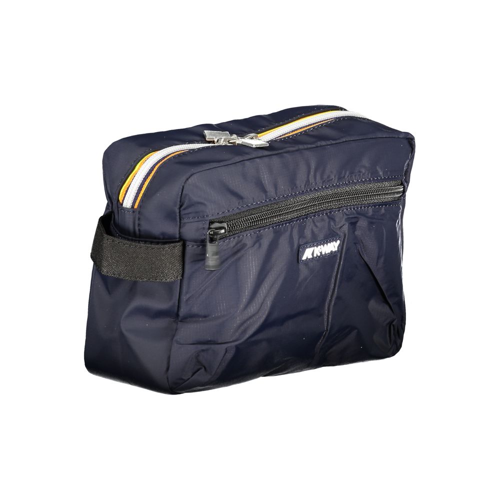 K-WAY Blue Polyester Leather Beauty Case