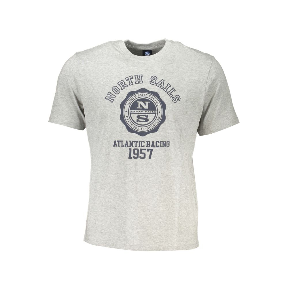 North Sails Men's Gray Cotton T-Shirt