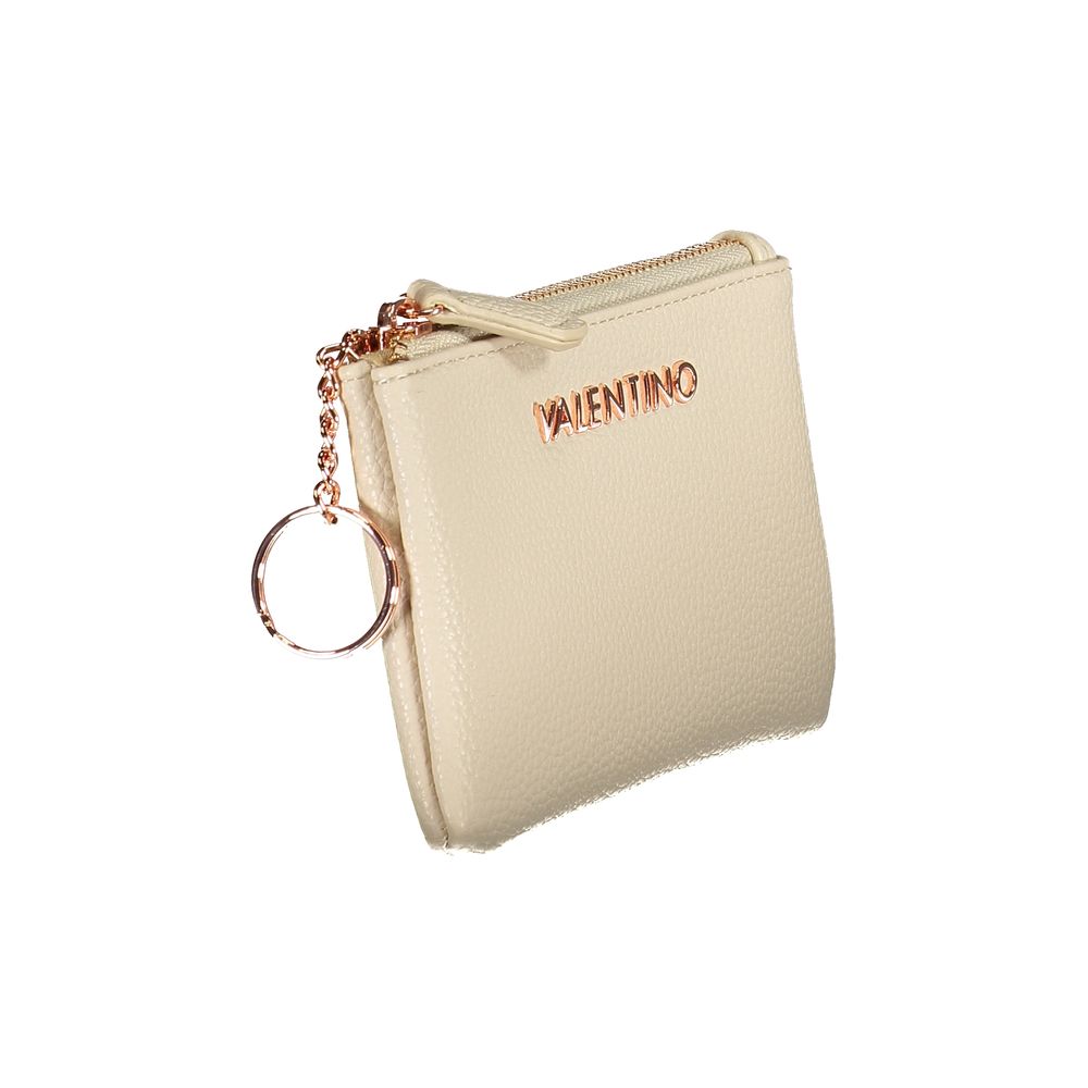 Mario Valentino Beige Eco-Conscious Polyethylene Women Wallet