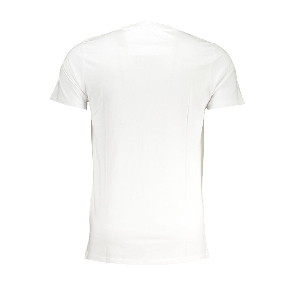 Cavalli Class White Cotton T-Shirt for Effortless Style