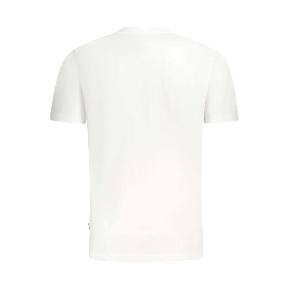 Fila White Cotton Men T-Shirt - Lanaken Regular Fit Graphic Tee