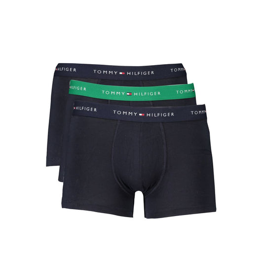 Tommy Hilfiger Blue Cotton Underwear Tri-Pack