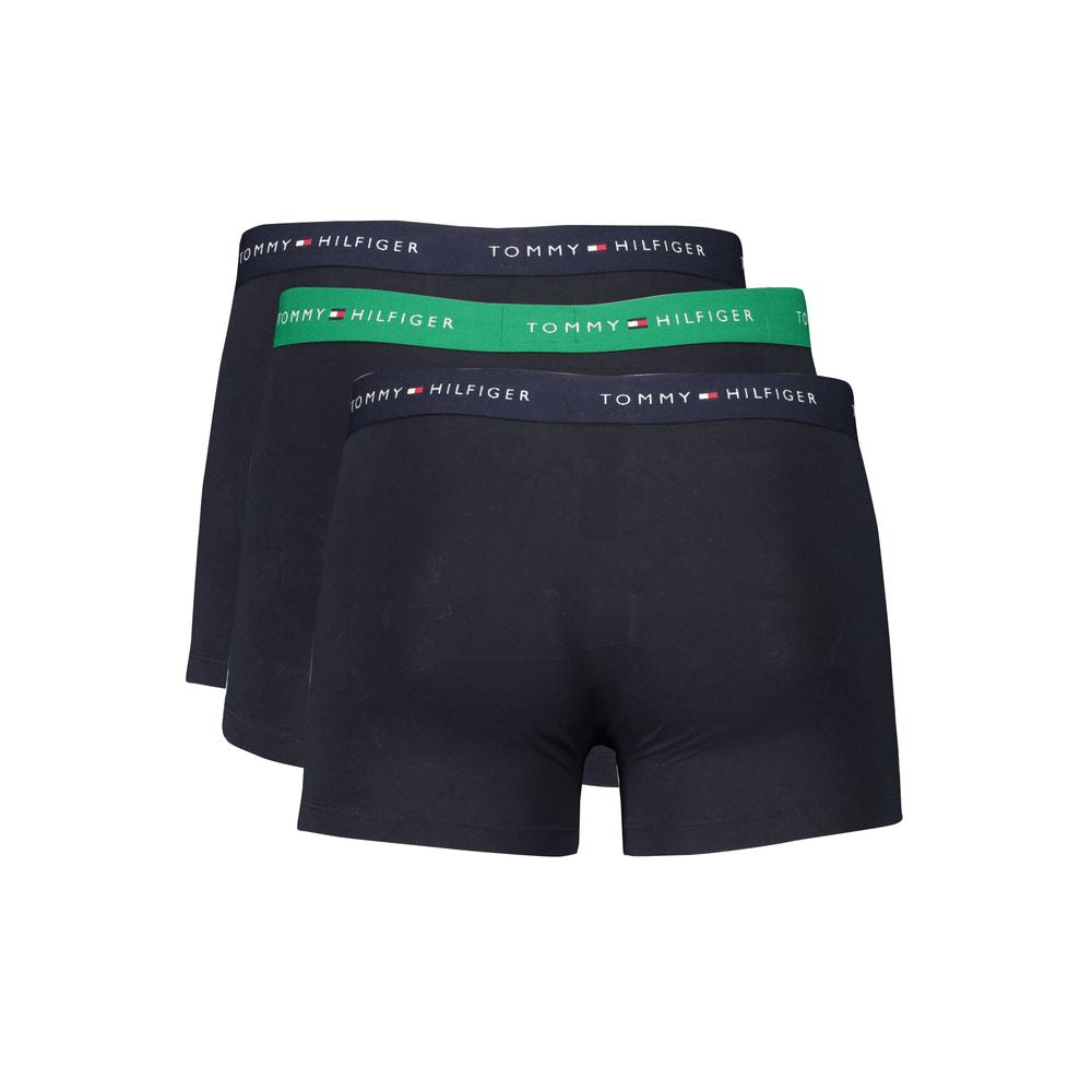 Tommy Hilfiger Blue Cotton Underwear Tri-Pack