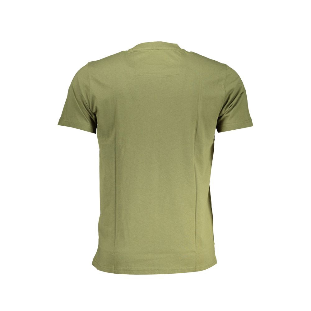 Cavalli Class Green Cotton T-Shirt - Striking Style Statement