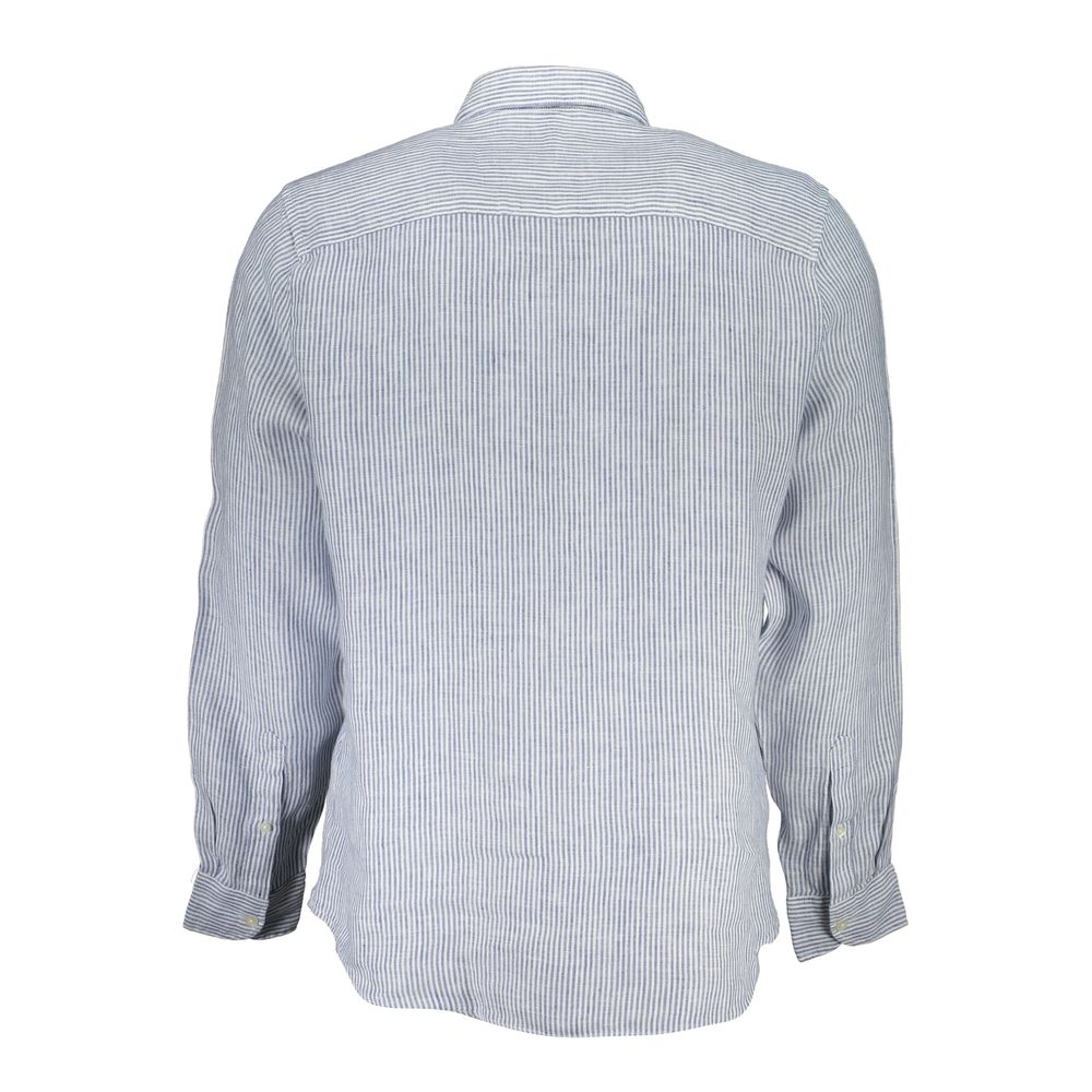 North Sails Blue Linen Shirt for Men