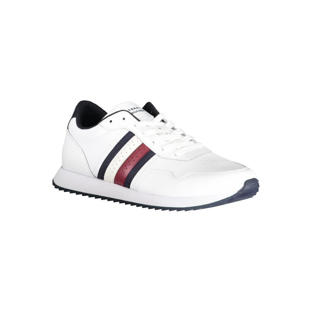 Tommy Hilfiger White Polyester Sneakers