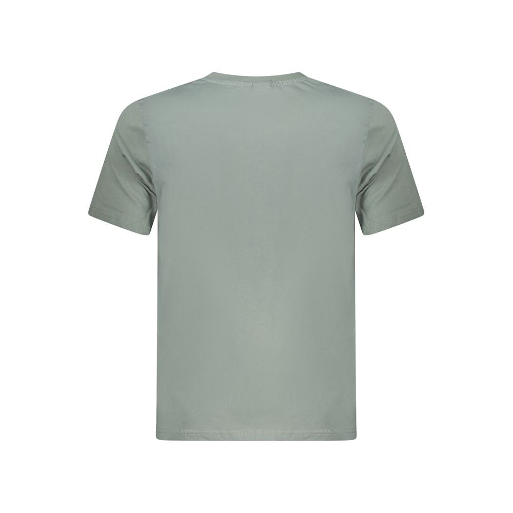 North Sails Green Cotton Men T-Shirt - Eco-Conscious Nautical Comfort