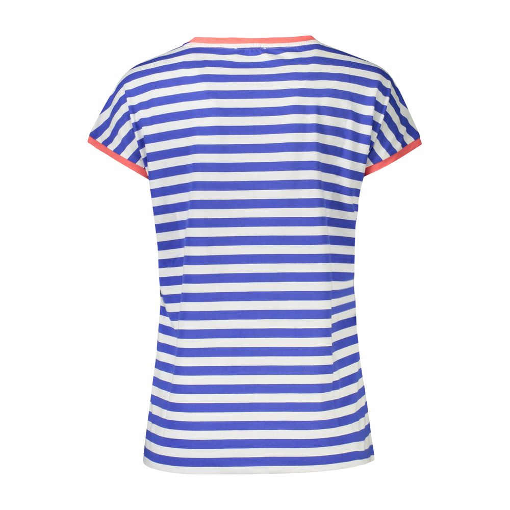 North Sails Blue Cotton Sleeveless Striped T-Shirt