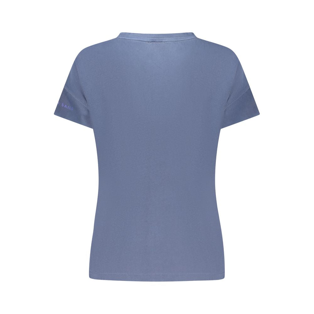 North Sails Blue Cotton Short Sleeve T-Shirt