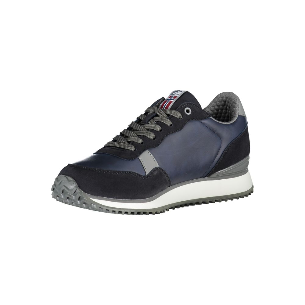Napapijri Sleek Contrasting Sneakers - Blue Unisex