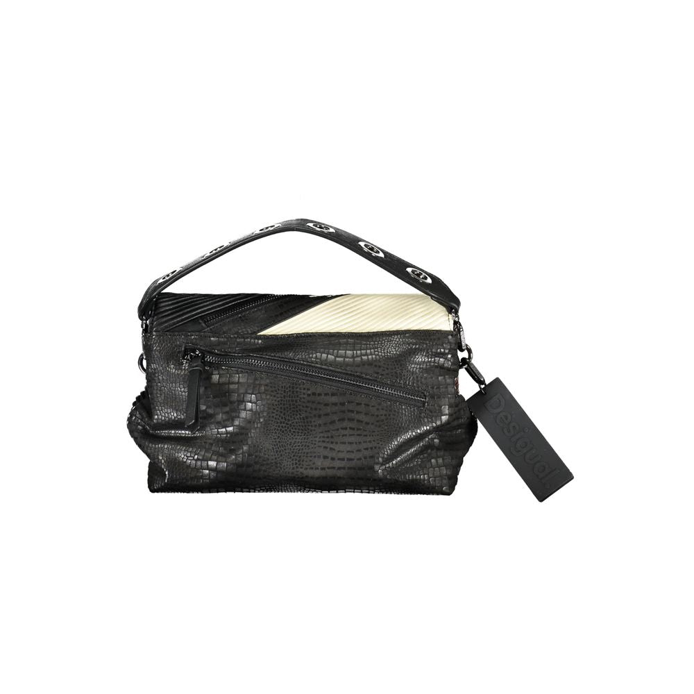Desigual Black Polyethylene Handbag - Stylish Versatility for Every Occasion