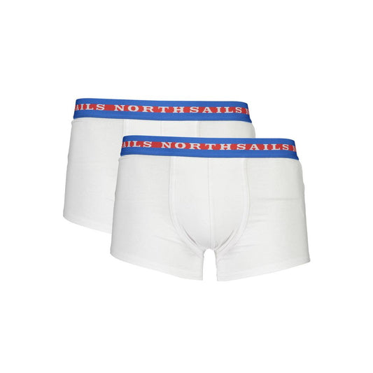 North Sails White Cotton Men Boxer - BOXPack Cotton Parigamba (2-Pack)