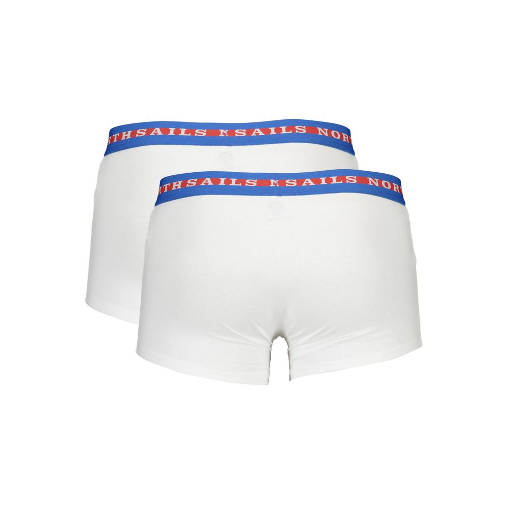 North Sails White Cotton Men Boxer - BOXPack Cotton Parigamba (2-Pack)