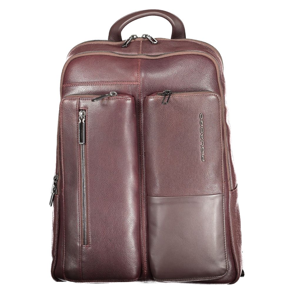Piquadro Brown Leather Men's Backpack