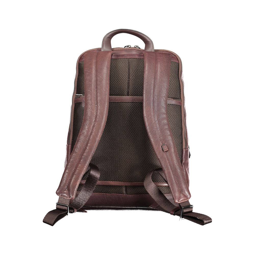 Piquadro Brown Leather Men's Backpack