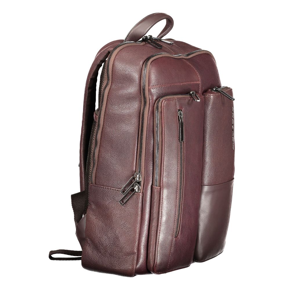 Piquadro Brown Leather Men's Backpack