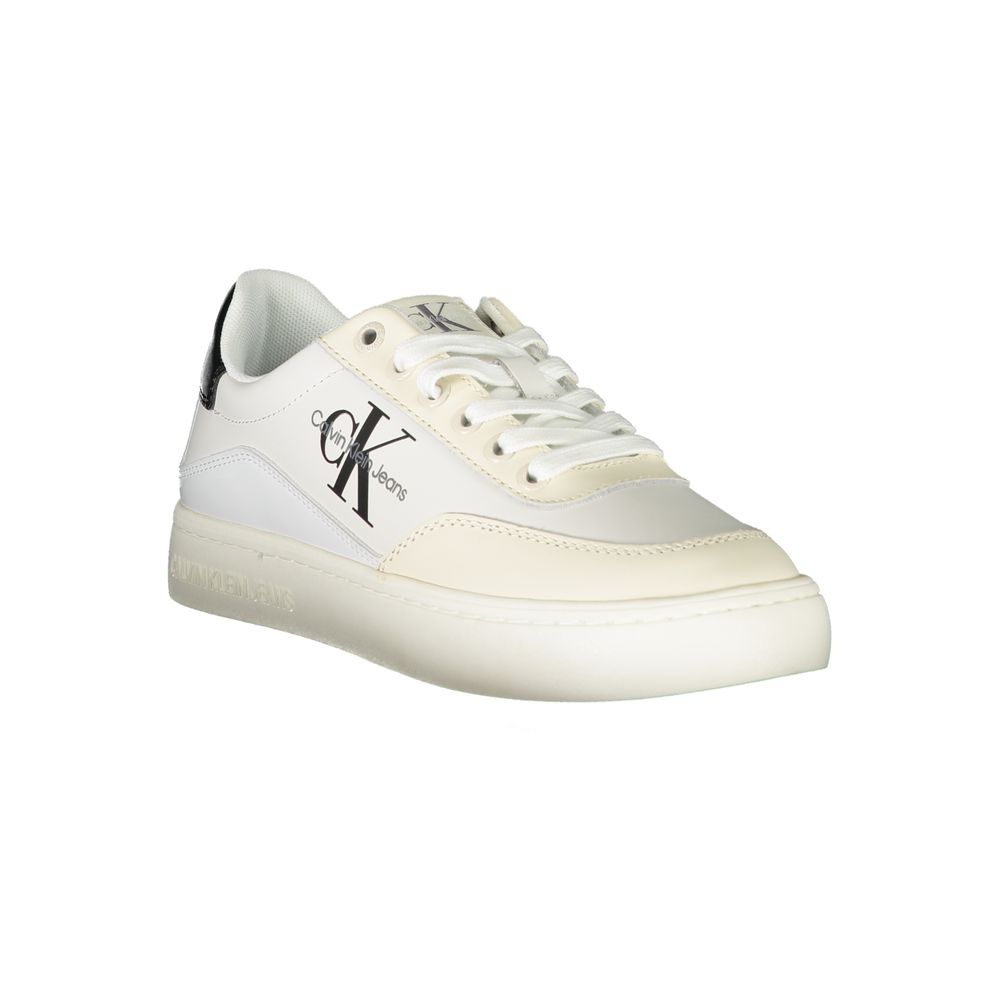 Calvin Klein White Lace-Up Sneakers