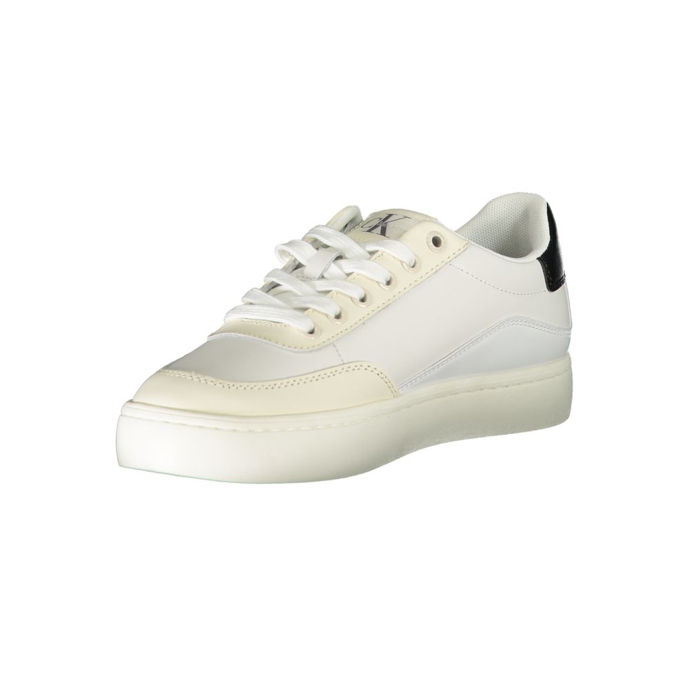 Calvin Klein White Lace-Up Sneakers
