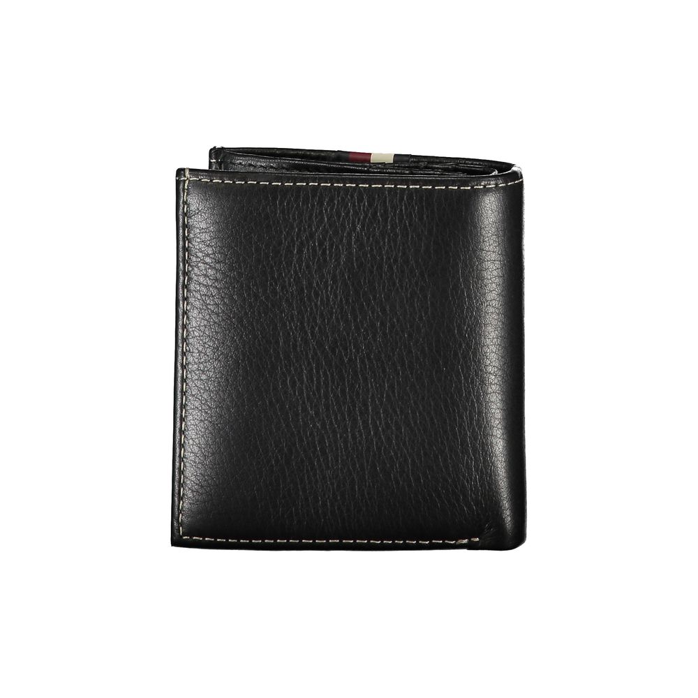 Tommy Hilfiger Black Leather Men’s Wallet