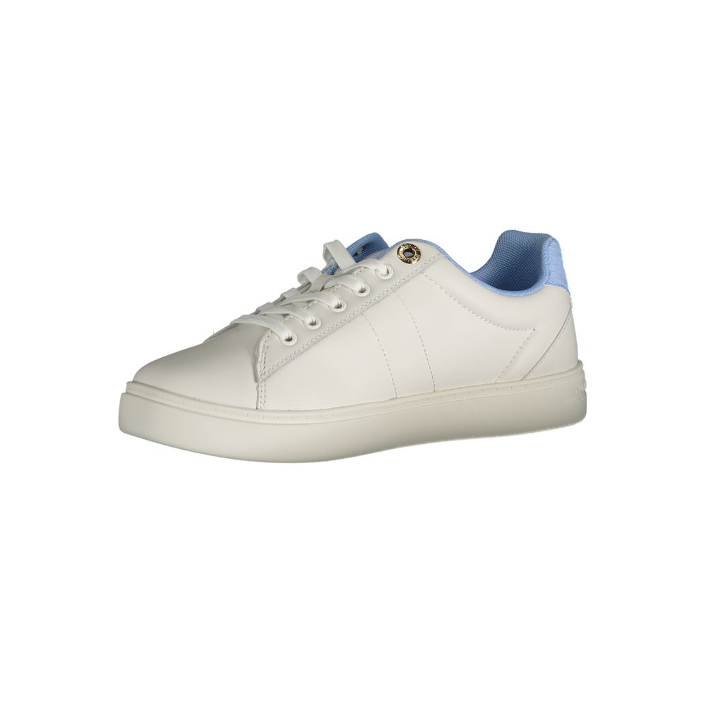 Tommy Hilfiger Light Blue Leather Women Sneakers