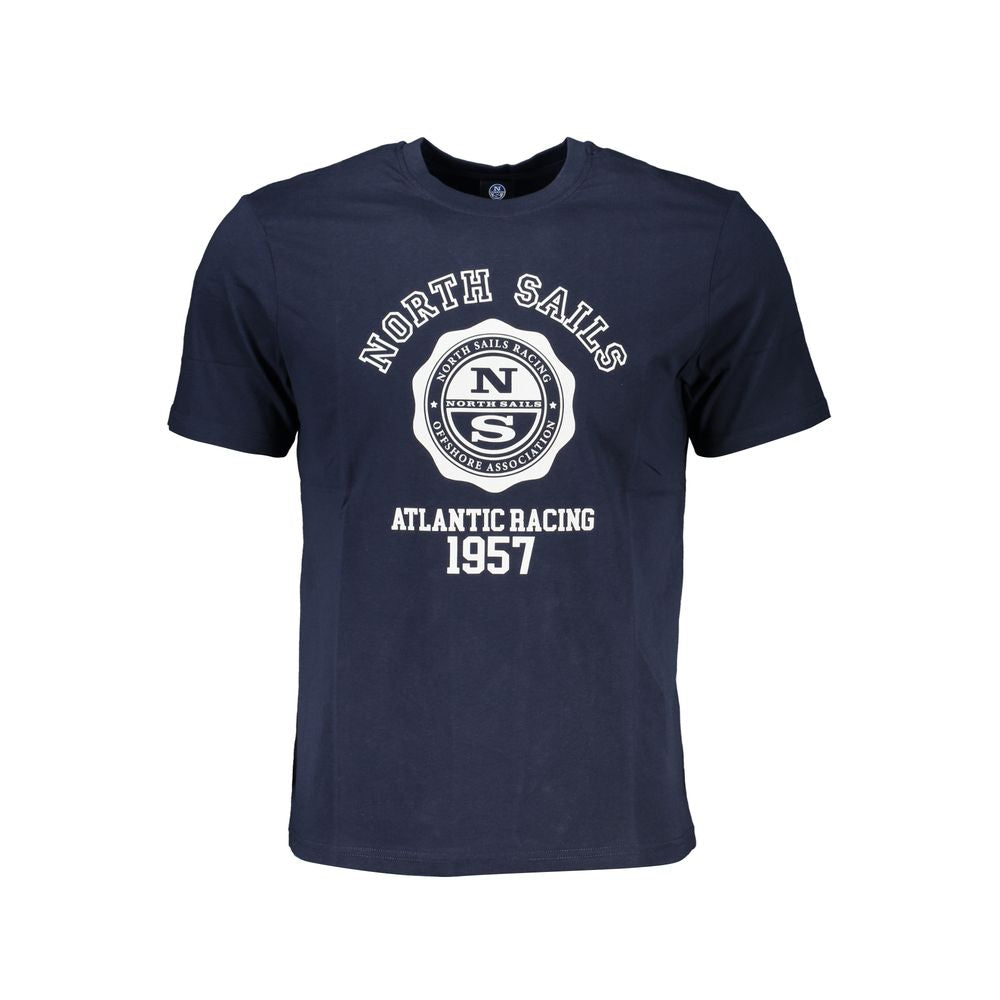 North Sails Blue Cotton T-Shirt - Casual Performance Wear