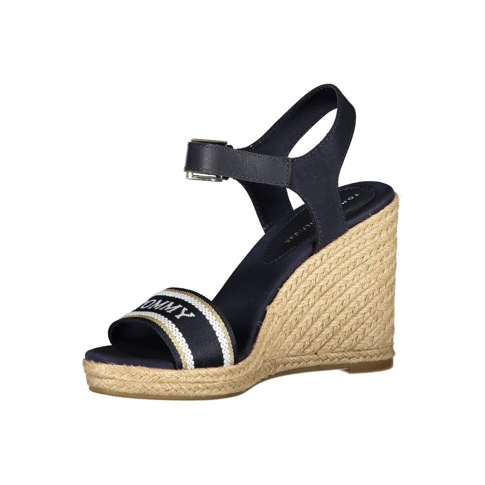 Tommy Hilfiger Blue Polyester Wedge Sandal