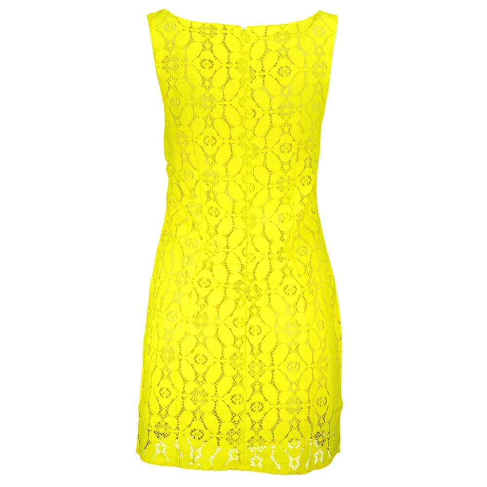 Desigual Yellow Women's Mini Summer Dress