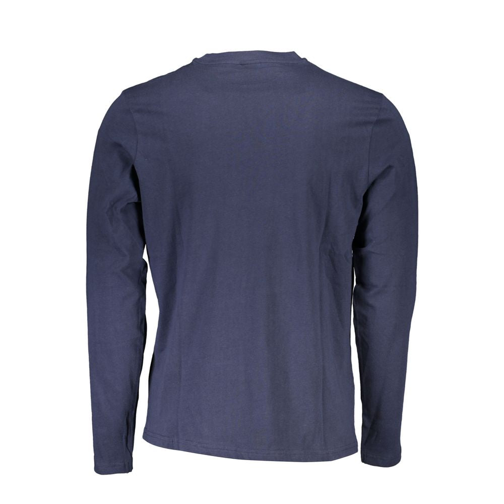 North Sails Men's Blue Cotton Long Sleeve T-Shirt