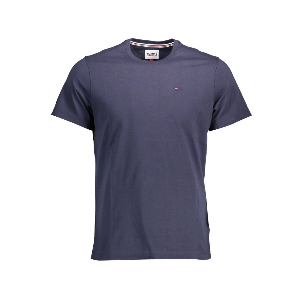 Tommy Hilfiger Blue Cotton T-Shirt - Timeless American Style